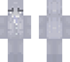 ghost girl in suit