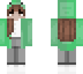 girl with a frog hat