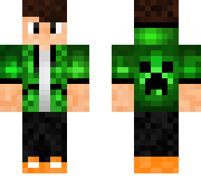 green creeper hoodie boy