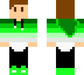 green hoodie