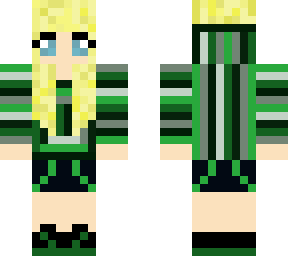 green hoodie girl