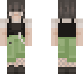 green pants & top