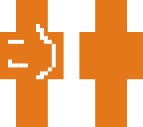 orange cool mans smiley skin