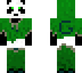 panda green hoodie