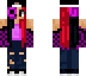 purple skull girl