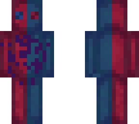 red & blue & purple