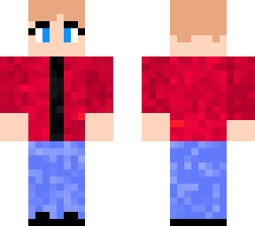red jacket and jeens