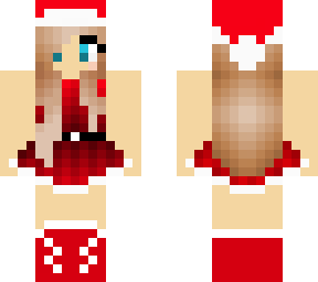 santa gril gouse to a party of crismas