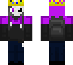 skull boy purple