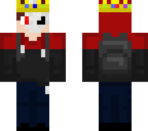 skull boy with crown