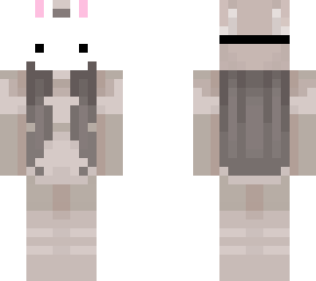 some bunny girl with a bunny mask fixed