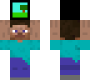 steve carrying a tv playing minecraft