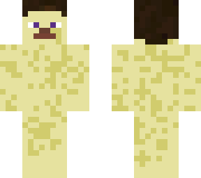 steve that put to much sunblock on him