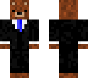 suit bear (blue tie)