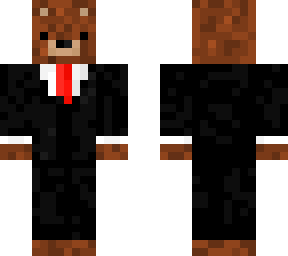 suit bear (red tie)