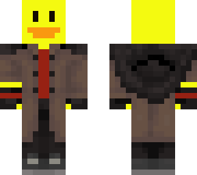 trench coat rubber duck (red)