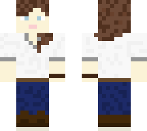white shirt/ jeans
