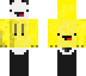 yellow jumper panda