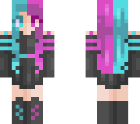 *blue and purple*