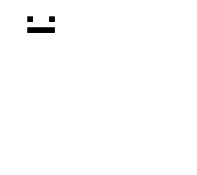 a white blob