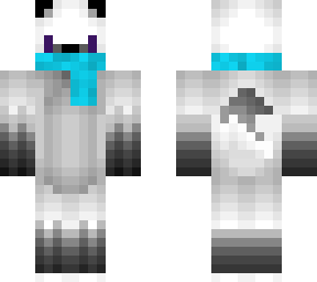 artic fox with cyan skarf
