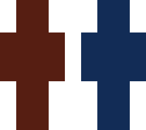 base(red and blue)