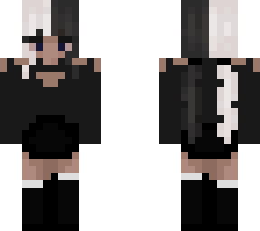 black and white