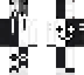 black and white demon
