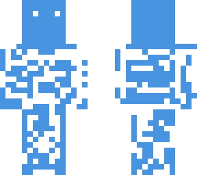 blue and white
