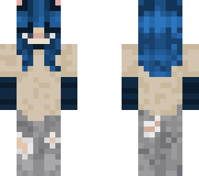 blue animal girl