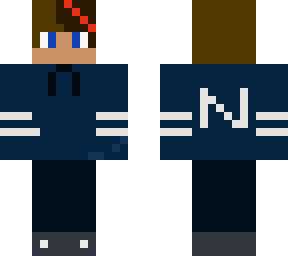 blue cool gamer boy with n