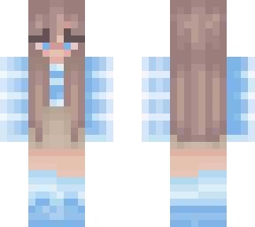 blue girl with mini skirt( i didn't know what to name it)