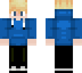 blue hoodie boy