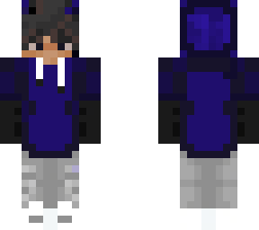blue hoodie boy