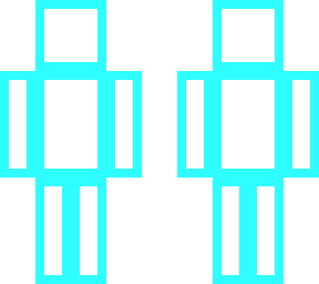 blue outline
