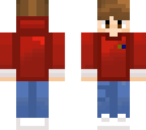 boy in a red sweatshirt