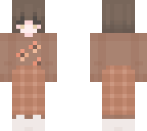 brown flower shirt girl