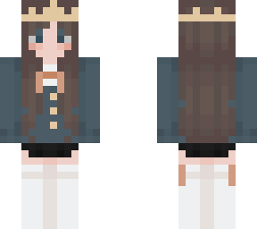 crown and blue jumper