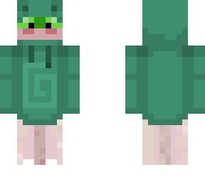 dragon in frog hoodie