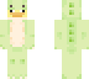 duck in dino onesie