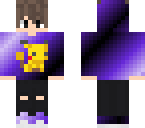gradient purple pikachu skin