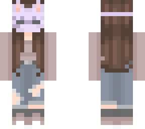lavender masked girl