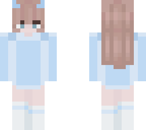 light blue hoodie! (blonde) matching skin