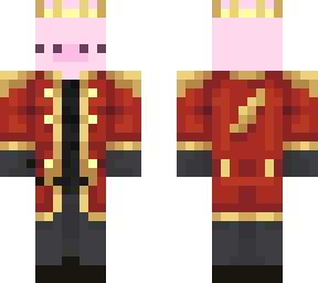 piggy king (red)