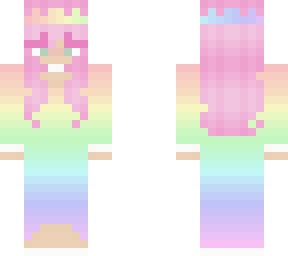 pretty pastel pink rainbow princess