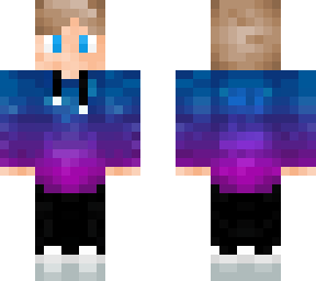 purple/blue skin with blond hair