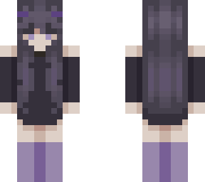 purple goth-ish girl