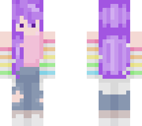 purple sheep with rainbow sweeter