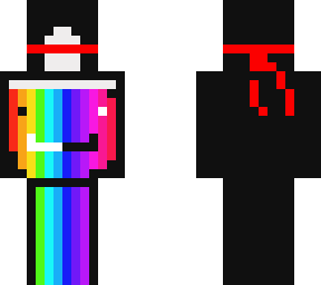 rainbow shadow hat black/white face headband dream