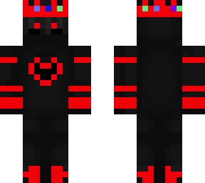red and black